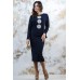 Embroidered Costume "Chamomiles" Navy